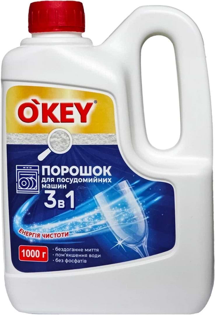 Порошок для посудомийної машини O'key 1 кг (4820049384895)